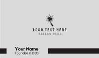 Medieval Morning Star Weapon Business Card Design