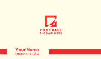 Modern Red Square Business Card Image Preview