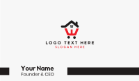 House Cart Outline Business Card Image Preview