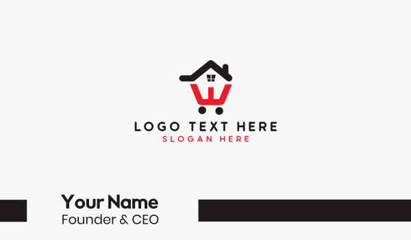House Cart Outline Business Card Design Image Preview