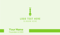 Green Eco Ant Business Card Image Preview