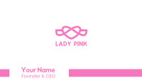 Pink Flying Heart Wings Business Card Image Preview
