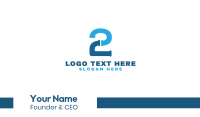 Blue Two Pipe Business Card Image Preview