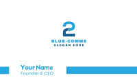 Blue Two Pipe Business Card Image Preview