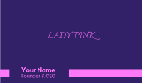 Fun Girl Party Business Card Image Preview