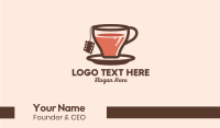 Film Tea Cup  Business Card Preview