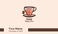 Film Tea Cup  Business Card Image Preview