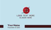 Red Button Business Card Image Preview