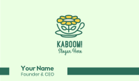 Sunflower Tea Cup Business Card Image Preview