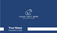 Abstract Polar Bear Cub Business Card Image Preview