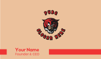 Tiger Mask Man Gaming Business Card Image Preview