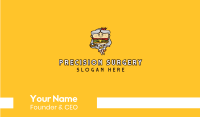 Burger Diner Mascot  Business Card Image Preview