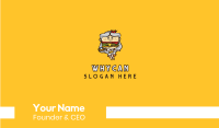 Burger Diner Mascot  Business Card Image Preview