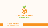 Orange Cube Business Card Image Preview