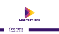 Colorful Media Player Business Card Image Preview