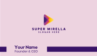 Colorful Media Player Business Card Image Preview