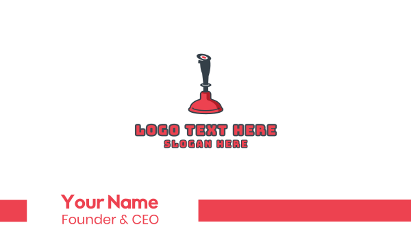 Plunger Games Business Card Design Image Preview
