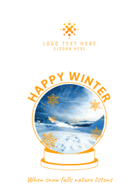 Snow Globe Poster Design
