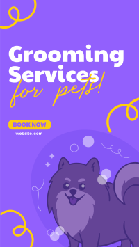 Premium Grooming Services Facebook Story Design