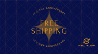 Art Deco Business Anniversary Facebook event cover Image Preview