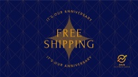 Art Deco Business Anniversary Facebook event cover Image Preview