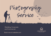 Professional Photographer  Postcard Design