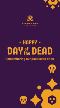 Day of the Dead Floral and Skull Pattern Facebook story Image Preview