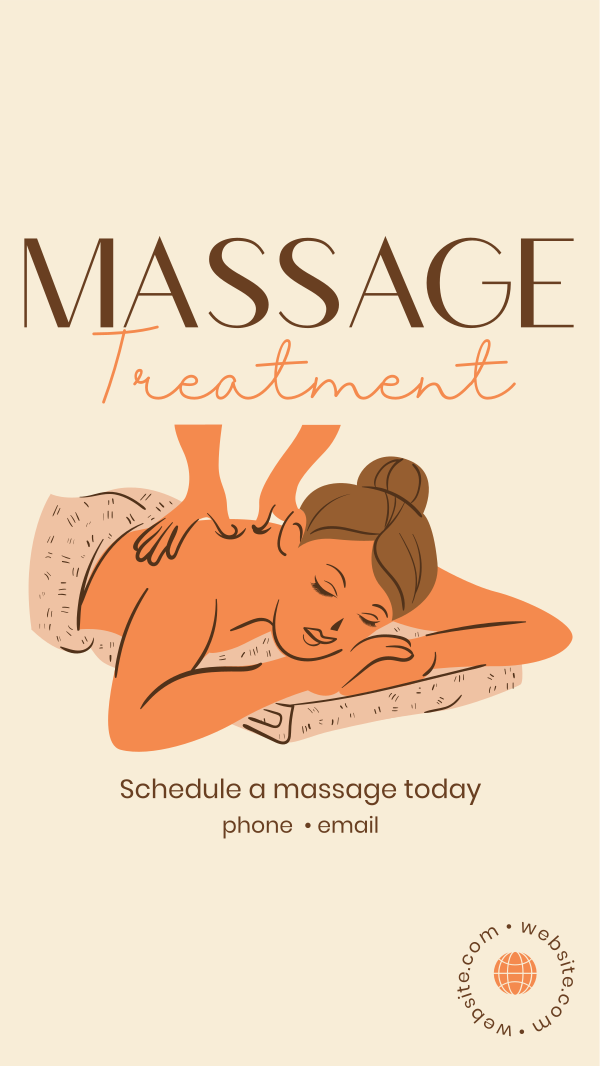 Best Massage Treatment Instagram Story Design Image Preview