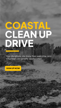 Coastal Clean Up Facebook story Image Preview