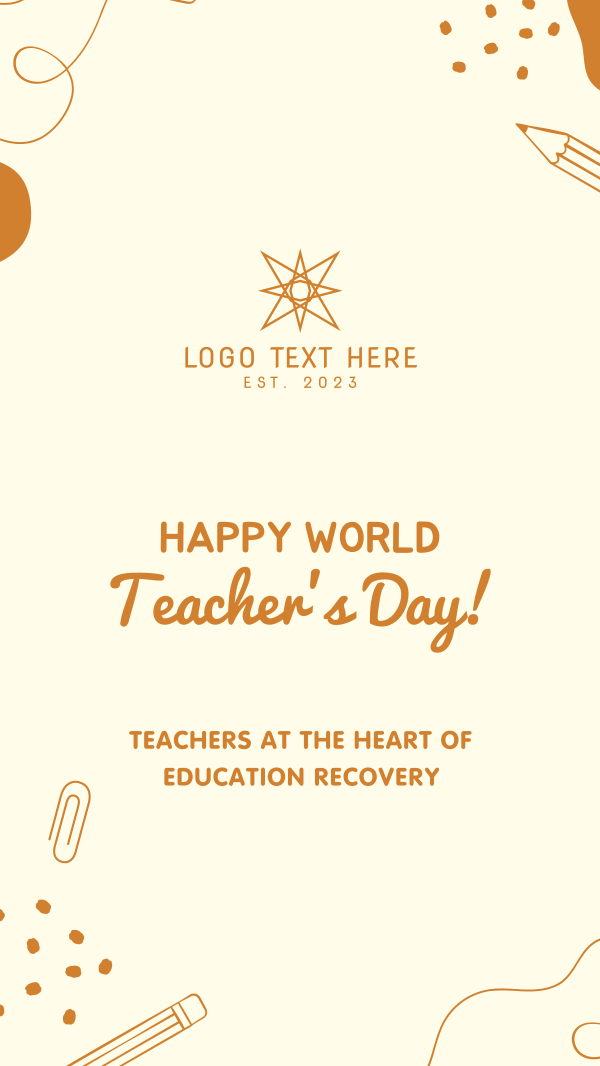 Happy Teacher's Day Instagram Story Design Image Preview