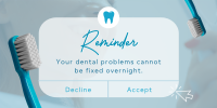 Dental Reminder Twitter Post Design