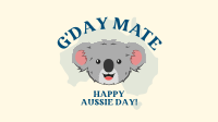 Happy Aussie Koala Facebook Event Cover Image Preview