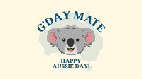 Happy Aussie Koala Facebook event cover Image Preview