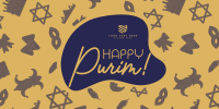 Purim Symbols Twitter Post | BrandCrowd Twitter Post Maker | BrandCrowd