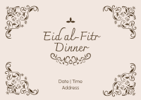 Fancy Eid Dinner  Postcard Image Preview