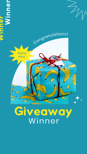 Banana Gift Wrap Instagram story Image Preview