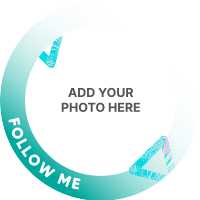 Aqua Liquid Instagram Profile Picture Design