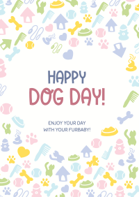 Dog Day Heart Poster Design