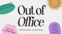 Out of Office Facebook Event Cover Design