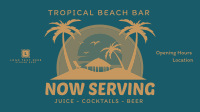 Tropical Beach Bar Facebook event cover Image Preview