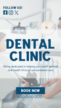 Dental Care Clinic Service Instagram Reel Preview