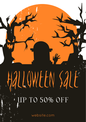 Spooky Trees Sale Flyer Image Preview