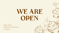 Cupcake Store Opening Facebook event cover Image Preview