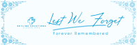 Forever Remembered Twitter Header Image Preview