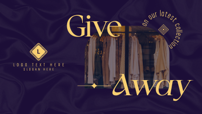 Elegant Fashion Giveaway Facebook event cover Image Preview