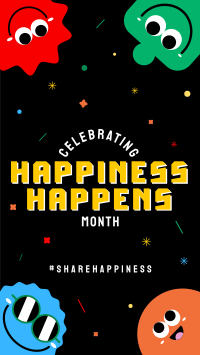 Share Happiness Instagram Story Design