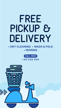 Laundry Pickup and Delivery Instagram story Image Preview