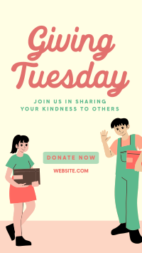 Give Love Tuesday Facebook Story Design