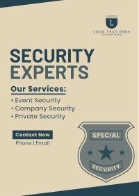 Security At Your Service Flyer Design