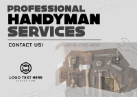 Modern Handyman Service Postcard Image Preview